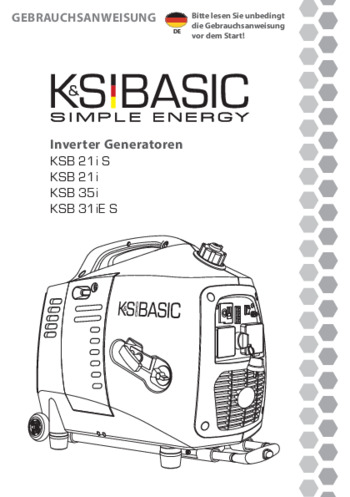 Inverter-generatoren Basic K&S 2022