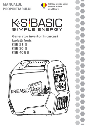 Generator invertor KSB 21i S, KSB 30i S, KSB 40iE S - 2023
