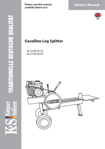 Log Splitter KS 15-27TG